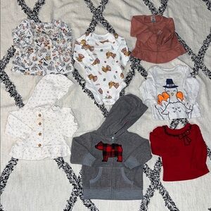 Assorted Long-Sleeve 3M Baby Tops Onesie Mostly Carter’s